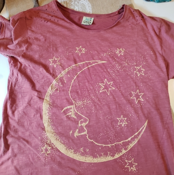 Cottagecore Moon Dance Tee~Moonlight Wine - Picture 5 of 5